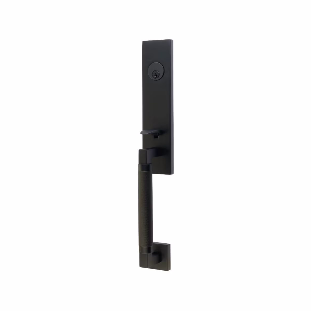 Emtek Hercules Knurled Monolithic Tubular Entry Set